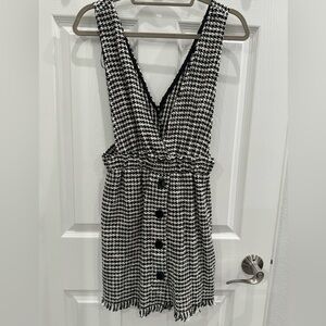 Zara Black and White Dress